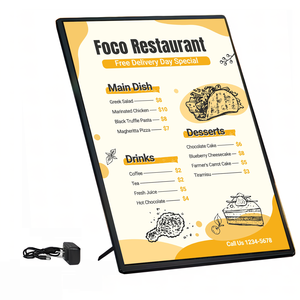 Tùy chỉnh nhôm hình chữ nhật Diode Bảng điều khiển hiển thị lightbox với độ sáng cao cho các nhà hàng và triển lãm-Giao hàng nhanh chóng - Product Image 2