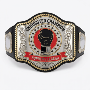 Ceintures de championnat confortables en cuir pour Jiu-Jitsu, MMA, Taekwondo, Judo - Ceinture de championnat de arts martiaux personnalisée et unique - Product Image 1