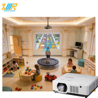 Jeu de projection sur trampoline interactif à capture de mouvement avec mur de réalité augmentée et détection de mouvement Kinect, équipement de terrain de jeu pour enfants