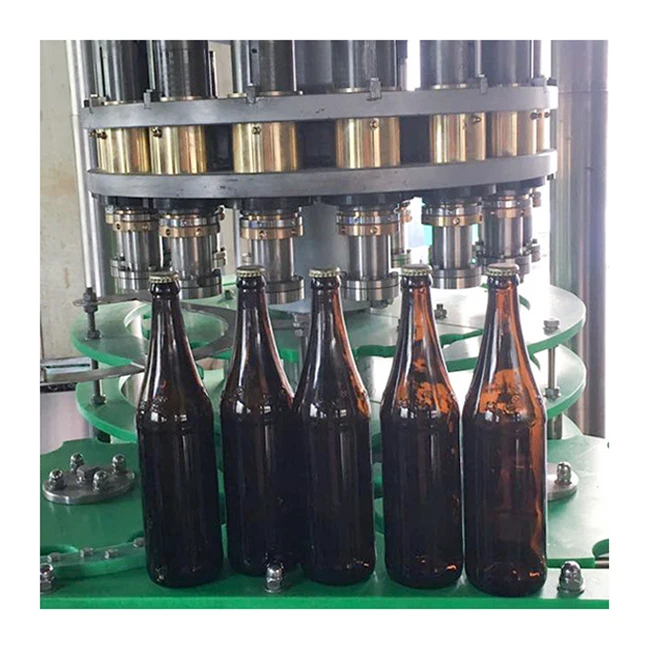 Автоматическая Заводская машина для укупорки бутылок пива стеклянных бутылок Металлическая корона