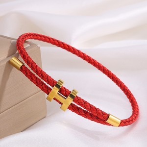 Pulsera de Diamantes con Trébol, Estilo Bohemio de Lujo, Chapada en Oro de 18k, Acero Inoxidable - Product Image 6