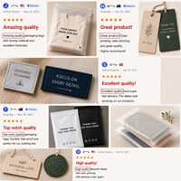 Étiquettes de vêtements personnalisées, étiquettes tissées pour vêtements, étiquettes de lavage durables en polyester satiné, étiquettes de marque pliées au centre