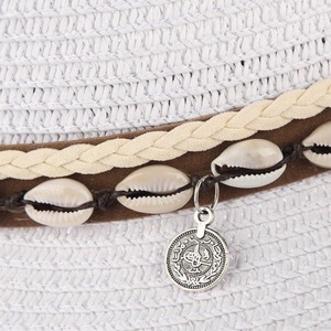 Sombreros de Paja Estilo Vaquero para Mujer, Diseño Boho <span class=keywords><strong>Jazz</strong></span>, Decoración con Banda de Conchas, Estilo Occidental, para Verano, Sol, Viajes al Aire Libre, Fiestas, Ecológicos - Product Image 2