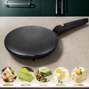 Piastra per Crepes, Pizza, Pancake, Padella Antiaderente per Dolci, Utensile per Cucinare Involtini Primavera Cinesi - Product Image 1