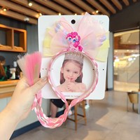 Bandeau à nœud mignon pour petite fille, mode, super féérique, perruque tressée, pince à cheveux, dessin animé, mes petites ailes, accessoire pour cheveux, bandeau cadeau