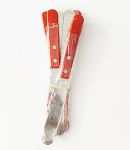 Mini-spatule droite en acier inoxydable pour mélanger <span class=keywords><strong>la</strong></span> crème et les produits cosmétiques, avec manche en bois pour les <span class=keywords><strong>jambes</strong></span> - Product Image 2