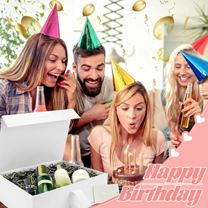 Boîte cadeau rigide magnétique de luxe noire en papier couché certifiée ISO9001, cartes de vœux personnalisées pour Noël et la fête des pères - Product Image 6