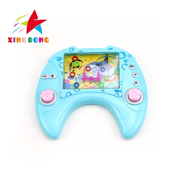 Mini Handheld Game Console Squeeze Ring Toss Water Ring Game Toy for Kids