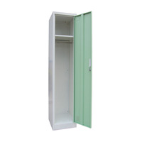 Armoire de rangement pliable moderne en métal KD à porte simple pour vêtements, en acier, pour atelier et salon