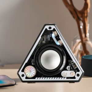 Haut-parleur sans fil <span class=keywords><strong>Triangle</strong></span> Mech de haute qualité avec basses profondes Petit canon en acier Son <span class=keywords><strong>HiFi</strong></span> Boîte de son portable pour ordinateur de bureau - Product Image 1