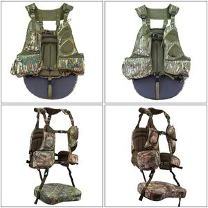 Gilet de chasse camouflage imperméable avec coussin de siège, gilet de chasse au moose avec poche pour gibier, vêtements de chasse en plein air pour hommes et femmes, équipement de chasse - Product Image 6