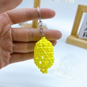Porte-clés Citron Jaune Créatif et Adorable à Bas Prix, Support de Clés, Cadeau Promotionnel, Breloque de Sac à Main pour Femme - Product Image 4