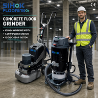 Ponceuse à béton 620 mm 7,5 kW 10 CV 4 têtes autoportée avec aspiration des poussières pour décapage d'époxy 220 V 380 V