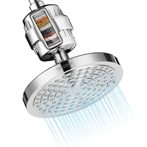 6inch Luxury Water Purifier Shower Head with 15 stages Water Filter