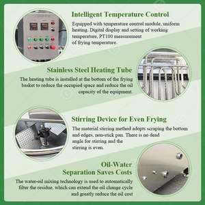 Freidora automática a gas para frituras en grandes cantidades, para cacahuetes, cebollas, plátanos y pollo frito. - Product Image 4