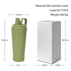 Stainless Steel Insulated Water Bottle 24oz Large Capacity Portable Magnetic Handle For Summer Sports - Product Image 3