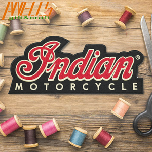 โลโก้ที่กำหนดเองข้อความรถจักรยานยนต์ Biker เย็บปักถักร้อยแพทช์ขนาดโลโก้ใดๆตกแต่งแพทช์เหล็กบนเย็บบนตะขอและห่วงยึด - Product Image 4