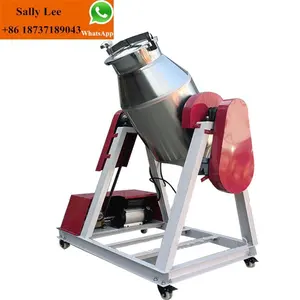 drum type double cone type dry mixing amino acid powder blending herb/tea/coffee small mixer machine price