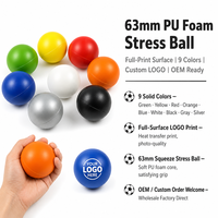 Ballon anti-stress en PU Southpeak, rebond lent, jouet sensoriel, multicolore, certifié CE EN71, emballage OPP, fabrication OEM WS