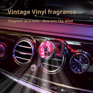 Rắn Sang Trọng CD Xe Làm Mát Không Khí Retro Xoay Hương Thơm Đĩa Trang Trí Nhà Máy Bán Buôn Kỷ lục Máy Nghe Nhạc Phong Cách Nhựa Ba - Product Image 5