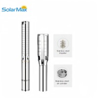 Pompe solaire 750W de marque SolarMax Sénégal pour l'agriculture, débit d'irrigation de 15,0 m³/h, pompe à eau solaire basse tension 30m