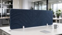 Écran de bureau acoustique anti-bruit en feutre PET, séparateur d'espace de travail pour la confidentialité au bureau