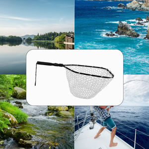 Épuisette de pêche pliable avec manche en aluminium pliable, épuisette de pêche en aluminium et caoutchouc pour la pêche à la carpe, épuisette de pêche pour <span class=keywords><strong>kayak</strong></span> - Product Image 6