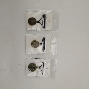 OEM aleación de zinc amuleto bronce encantos moneda collar colgantes <span class=keywords><strong>salud</strong></span> riqueza amuleto 25mm - Product Image 5
