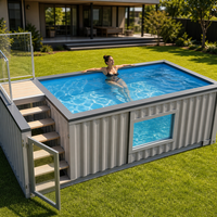 Nouvelle piscine en fibre de verre de 20 pieds et 40 pieds, piscine conteneurisée, piscine hors sol pour l'extérieur, piscines conteneurisées pour la cour