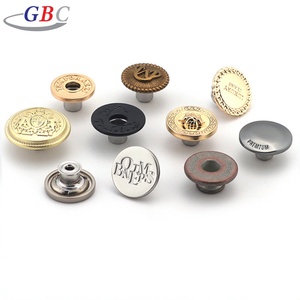 Quần Áo Quần Áo Kim Loại Sắt Thép Không Gỉ Brass Áo Khoác Denim Nút Và Đinh Tán Biểu Tượng Tùy Chỉnh 20 Mm Nút Quần <span class=keywords><strong>Jean</strong></span> Cho Quần <span class=keywords><strong>Jean</strong></span> Denim - Product Image 3