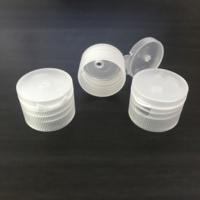 Bouchons de bouteille en plastique de couleur personnalisée 20/410 24/410 28/410 Couvercles de bouteille cosmétique Fermeture à rabat nervuré
