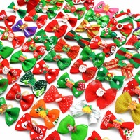 Noeuds pour chien personnalisés, assortiment de Noël (Père Noël, Bonhomme de neige), accessoires pour animaux de compagnie pour petits chiens, vente en gros