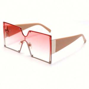 Lunettes de soleil tendance 2020 UV400, monture dégradée, lunettes de soleil carrées surdimensionnées pour femmes - Product Image 2