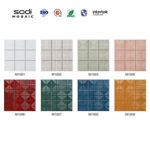 Carreaux muraux carrés modernes <span class=keywords><strong>de</strong></span> luxe pour intérieur, résistants aux taches, écologiques, en porcelaine émaillée, mosaïque <span class=keywords><strong>de</strong></span> <span class=keywords><strong>salle</strong></span> <span class=keywords><strong>de</strong></span> <span class=keywords><strong>bain</strong></span> pour hôtel/centre <span class=keywords><strong>de</strong></span> villégiature - Product Image 6