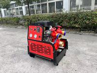 Pompe à eau portable de haute qualité de 100 m pour la lutte contre les incendies avec moteur diesel, grande pompe centrifuge à essence, emballage en boîte