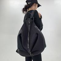 Sac à dos personnalisé en maille Y2K Millennium Hot Girl, multi-poches, fermeture éclair, sac à main à bandoulière unique