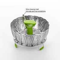 Panier à vapeur pliant en acier inoxydable pour fruits et légumes Gadget de cuisine multifonction pour la maison