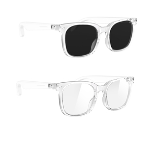 V6 MAX AI Smart <b>Glasses</b> No <b>Camera</b> Dual Microphone Noise Reduction Blue Light Bluetooth Calling Remote Photography Sunglasses - Product Image 1