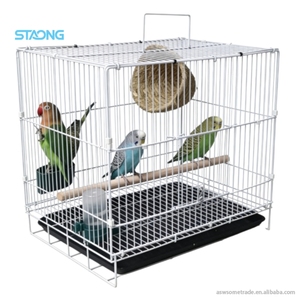 Grande cage à oiseaux domestique en métal pour perroquets, oiseaux peau de tigre, oiseaux pivoine, pigeons d'élevage et oiseaux à yeux apparents - Product Image 1
