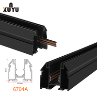 Système de rail d'éclairage magnétique 48V à LED linéaire encastré en aluminium pour plafond, idéal pour la maison, l'hôtel, le commerce et les magasins