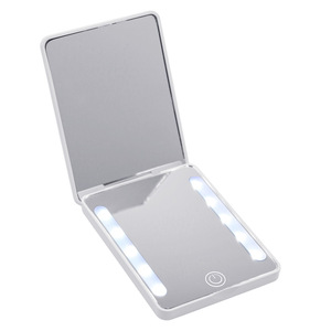 Espejo de Maquillaje LED Portátil Plegable, Tres Colores Ajustables, Espejo de Viaje de Bolsillo, Espejo de Vanidad Recargable, Regalo <span class=keywords><strong>para</strong></span> Mujer - Product Image 6