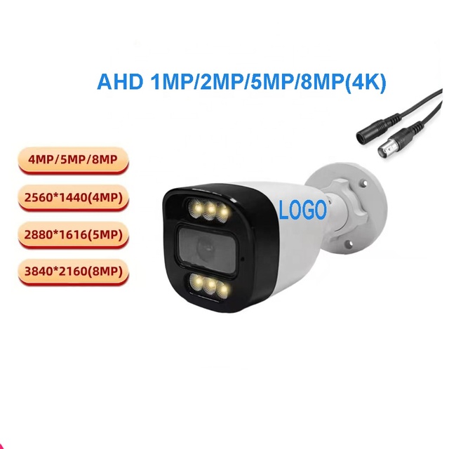 Cheap 4K 2K 8MP/4MP/2MP/1MP CCTV Camera Outdoor AHD TVI 3.6mm AI Infrared Night Vision BNC CCTV Security Outdoor Bullet Camera