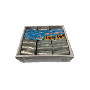 Sacchetti igienici monouso classici rossi in polietilene per animali domestici con stampa personalizzata, taglia M, capacità 6-10L, 12 pezzi - Product Image 1