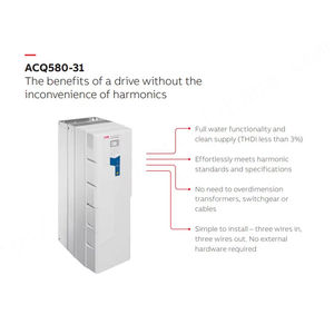 La série A-B-B ACQ580 entraîne VFD 0,75 kW à 500kW Applications des eaux usées de l'eau L'automatisation industrielle entraîne des commandes à courant alternatif basse tension - Product Image 4