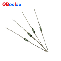 Capteur à micro-interrupteur magnétique 1,8x5mm avec fils plaqués argent pliables sur mesure, durable, pour système d'alarme de porte de sécurité, haute sensibilité