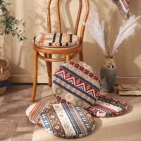 Coussin de sol rond en mousse à mémoire de forme, style bohème, super doux et confortable, pour yoga, mandala, méditation, très vendu