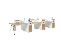 Bureau de direction design moderne poste de travail convertible pour le personnel mobilier de bureau bureau d'ordinateur équipement de bureau