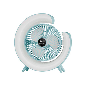 Lámpara de escritorio de oficina pequeña con carga USB, ventilador LED de Color para dormitorio de estudiantes, regalo promocional y de negocios - Product Image 6
