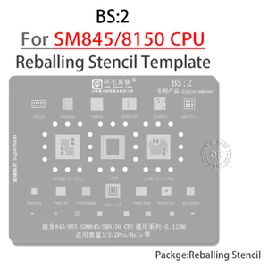 Pochoir de reballage AMAOE BS1/2 BGA pour Xiaomi Black Shark 1 2 3S 4 4S Pro Helo SM8350 SM8250 SM8150 <span class=keywords><strong>SDM845</strong></span> CPU Tin Plant Net - Product Image 2