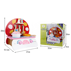 2020 oferta especial de la educación temprana que cocina papel juguete venta directa del fabricante rosa de cocina de Madera Jug - Product Image 6